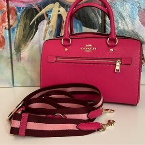 Coach Rowen Satchel Pink Leather LIKE NEW